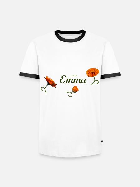 Emma's Birthday Emma - Men's Ringer Shirt - white/black