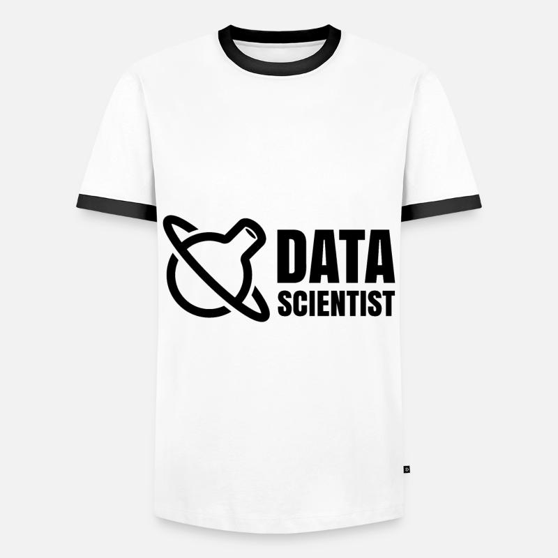 Data Scientist Data Science - Men's Ringer Shirt - white/black