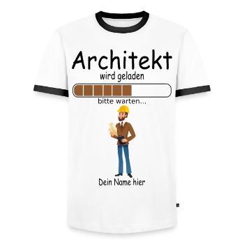 Angehende Architekten Architekturstudent für Baby - Männer Kontrast-T-Shirt - Weiß/Schwarz - Vorne - AI Model Female 172 light (172cm) & AI Model Male 178 dark (178cm)
