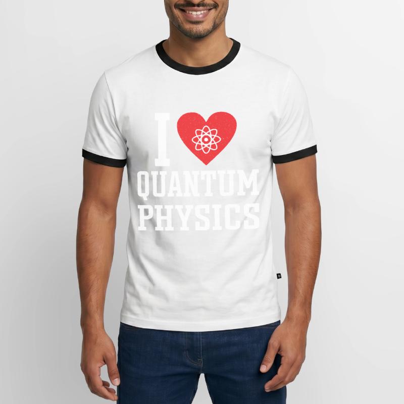 Quantum Physics Physics Physicist science quantum Men's Ringer Shirt