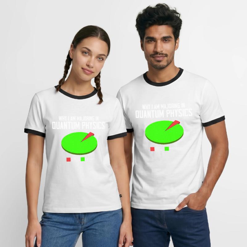 Quantum Physics Physics Physicist science quantum Men's Ringer Shirt