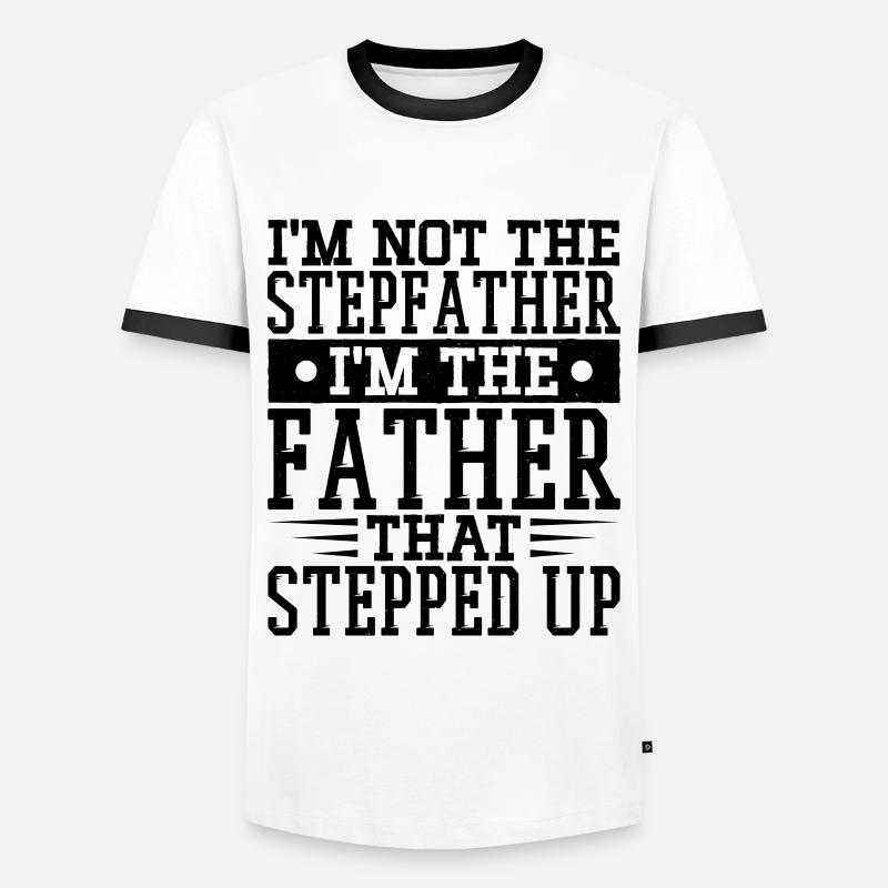 Step-dad Stepson Stepfather Stepdaughter - Men's Ringer Shirt - white/black