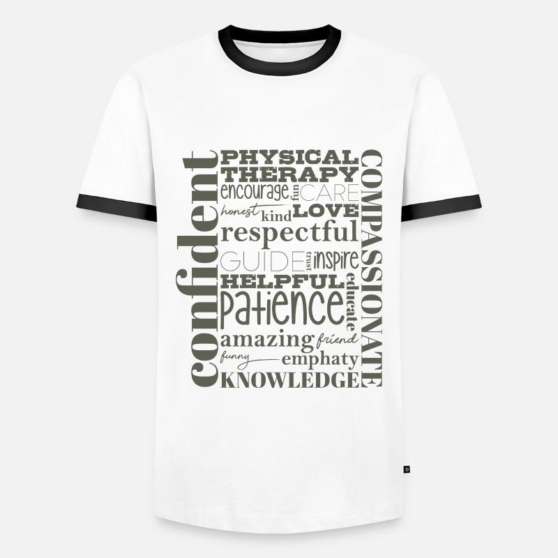 Physiotherapy Physiotherapy Physiotherapy Therapy - Men's Ringer Shirt - white/black