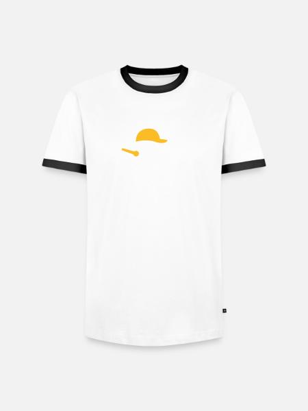 Hiphop Rapper - Men's Ringer Shirt - white/black