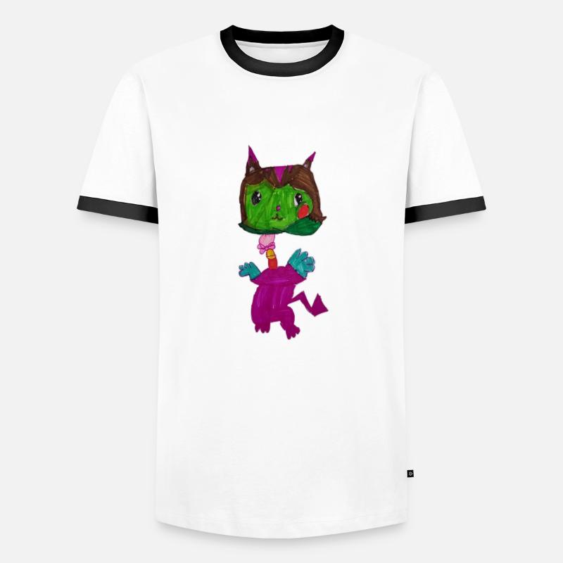 Fantasy creatures - Men's Ringer Shirt - white/black