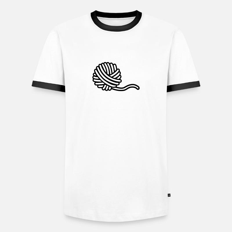 Wool - Men's Ringer Shirt - white/black
