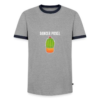 Danger Pimple Dance Chorégraphe Cadeau - T-shirt contrasté Homme - gris/marine  - Devant - AI Model Female 172 light (172cm) & AI Model Male 178 light (178cm)