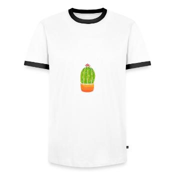 Danger Pimple Dance Chorégraphe Cadeau - T-shirt contrasté Homme - blanc/noir - Devant - AI Model Female 172 light (172cm) & AI Model Male 178 dark (178cm)