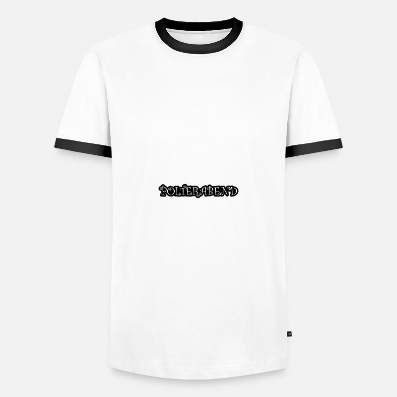 Polterabend Hochzeit - Männer Kontrast-T-Shirt - Weiß/Schwarz