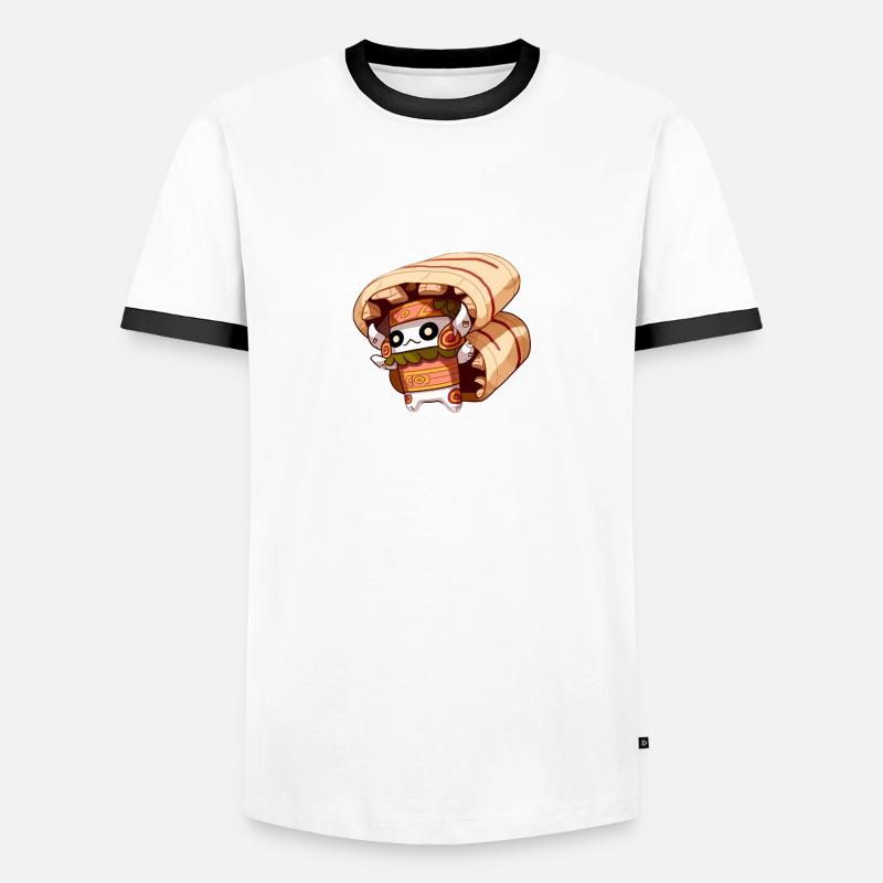 Comic Figur II - Männer Kontrast-T-Shirt - Weiß/Schwarz