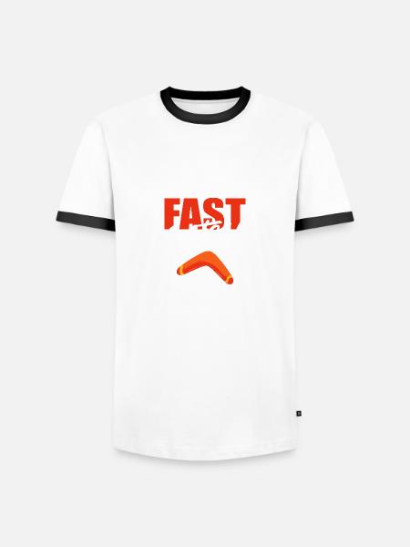 Quick Catch Attentive Person Poison - Men's Ringer Shirt - white/black
