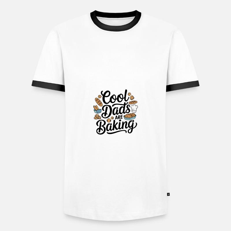 Baking Cool Dads - Men's Ringer Shirt - white/black