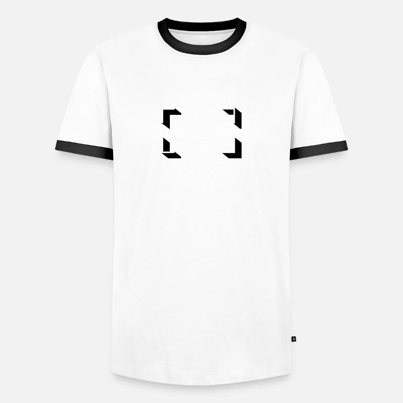 Frame - Men's Ringer Shirt - white/black
