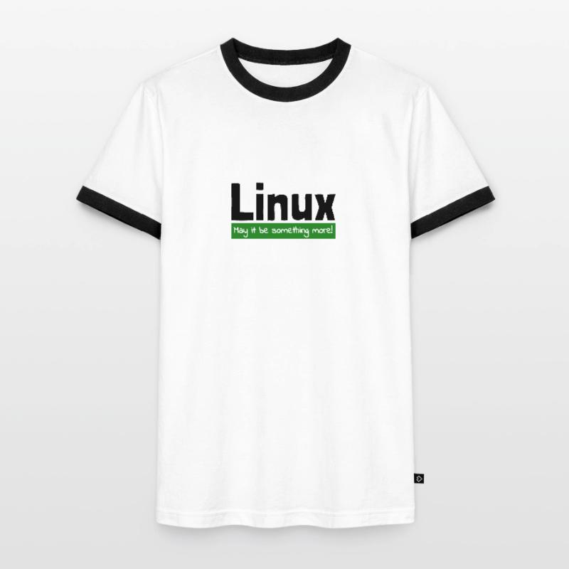 Linux Computer Computerarbeit witzige Sprüche Nerd Männer Kontrast-T-Shirt