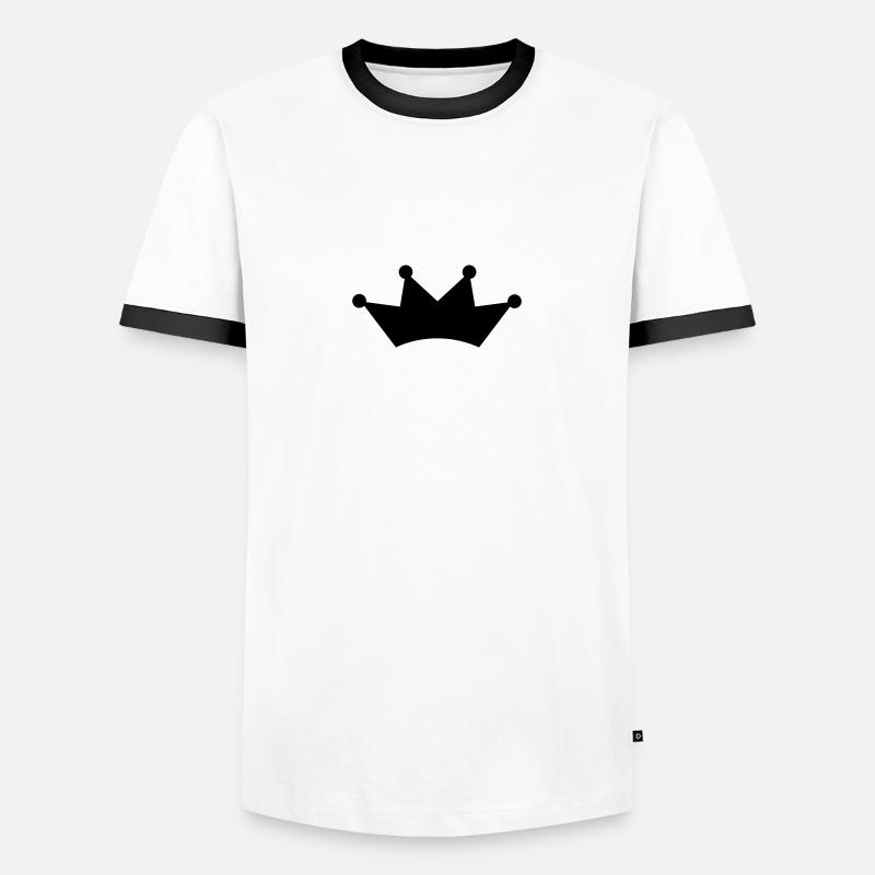crown - Men's Ringer Shirt - white/black