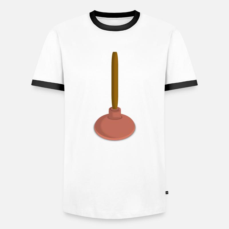 Piston - Men's Ringer Shirt - white/black