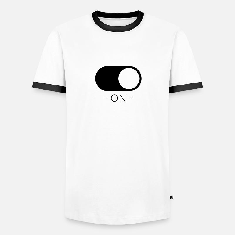 ON - Men's Ringer Shirt - white/black