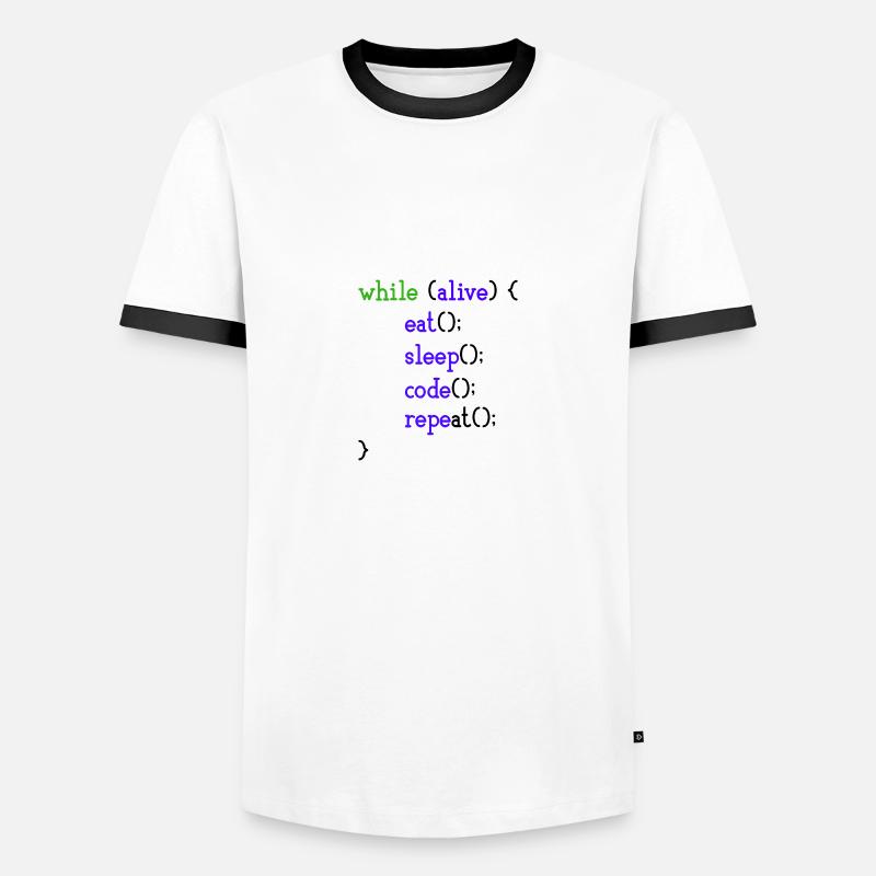 Computer scientist - Men's Ringer Shirt - white/black