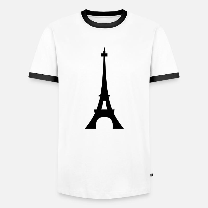 Eiffeltoren / Eiffeltower / Tour Eiffel - Men's Ringer Shirt - white/black