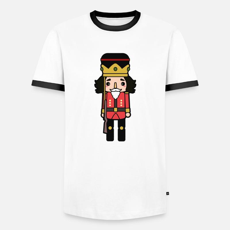 Nutcracker - Men's Ringer Shirt - white/black