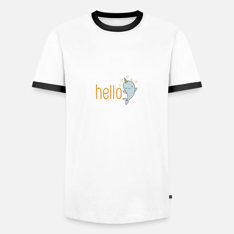creative beautiful design, nice gift - Men's Ringer Shirt - white/black