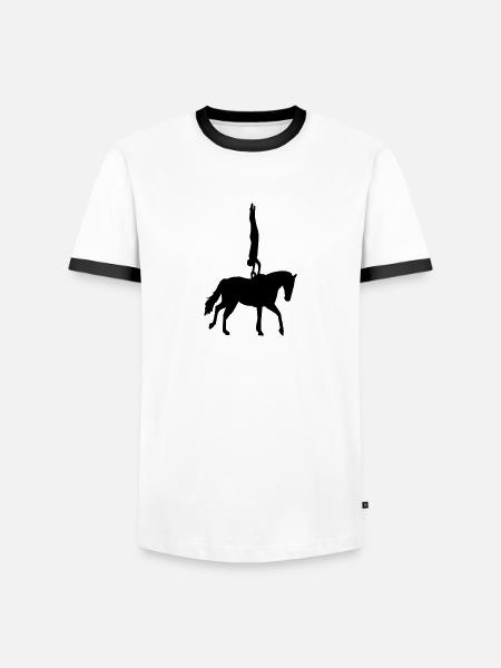 Voltige - T-shirt contrasté Homme - blanc/noir