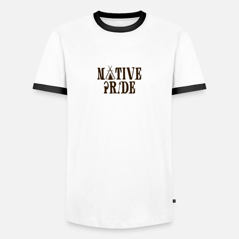 Indians: Native Pride - Men's Ringer Shirt - white/black