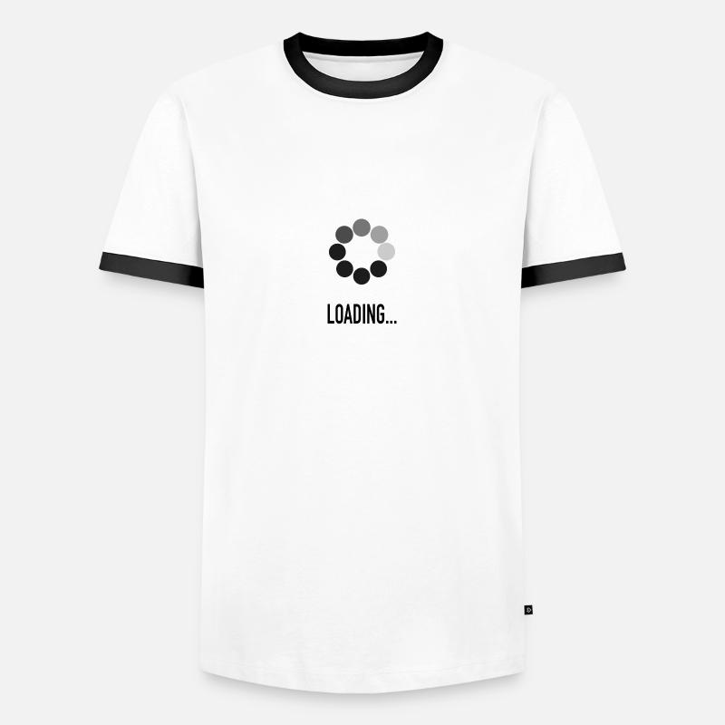 LOADING ... - Men's Ringer Shirt - white/black