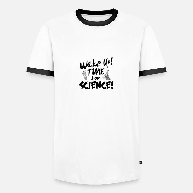 Science - Men's Ringer Shirt - white/black