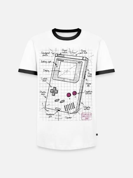 Console - T-shirt contrasté Homme - blanc/noir