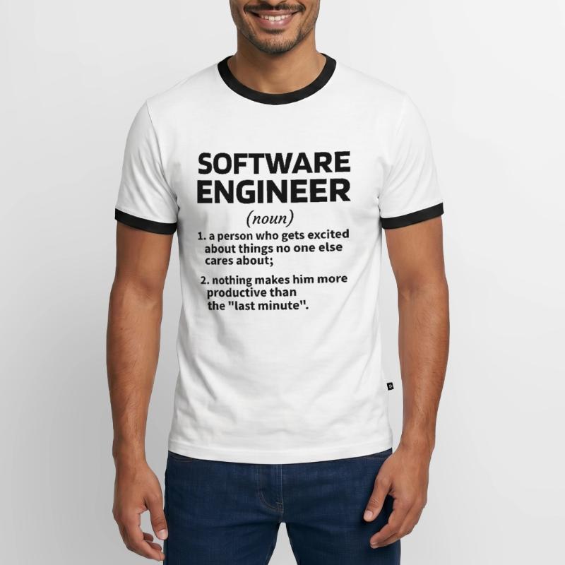 Software Engineer Software Engineer Technician Men's Ringer Shirt