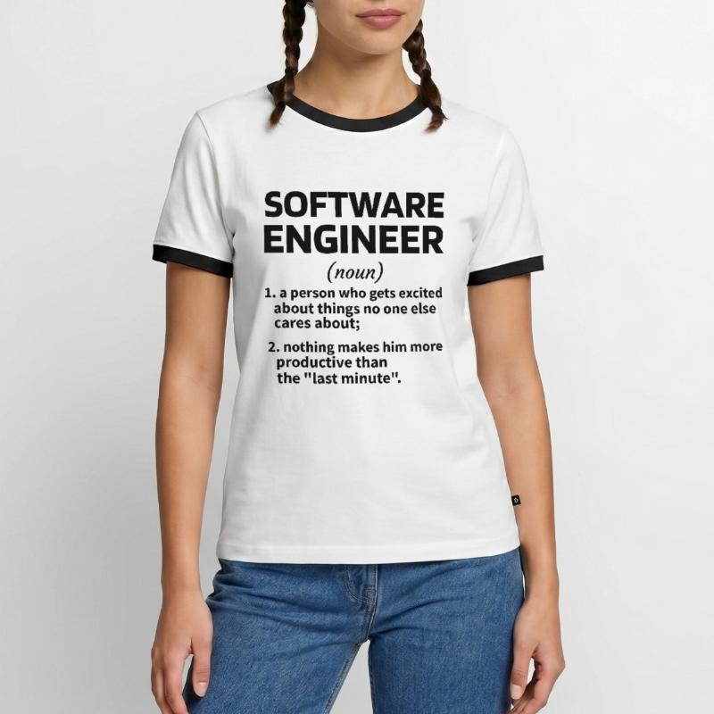 Software Engineer Software Engineer Technician Men's Ringer Shirt