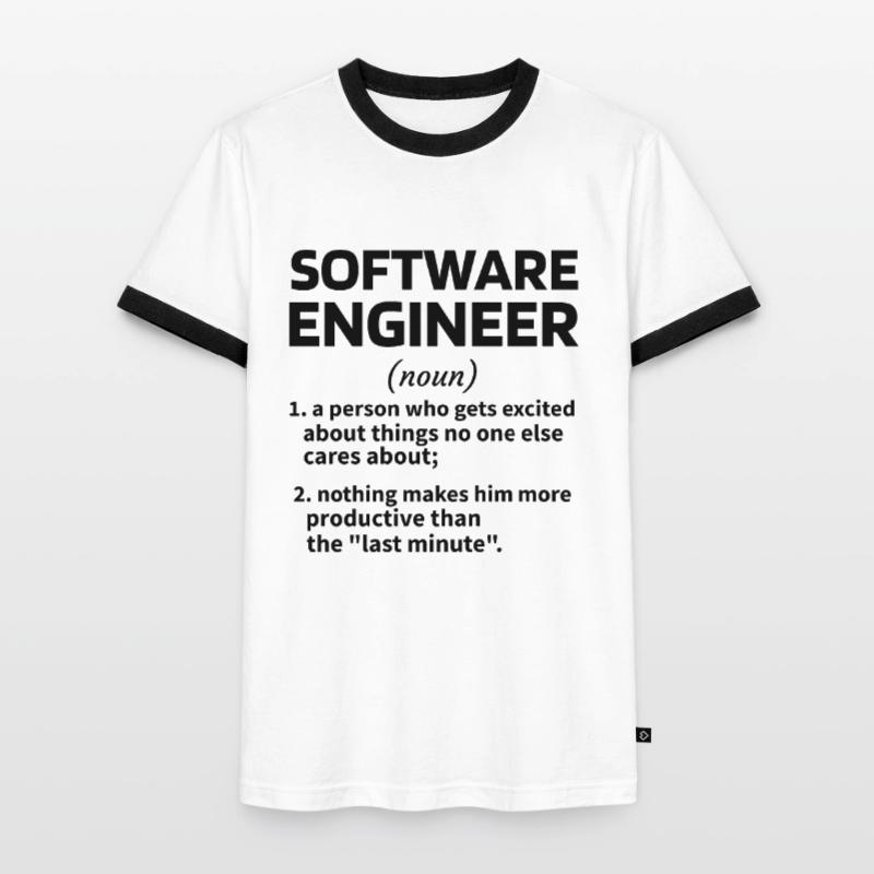 Software Engineer Software Engineer Technician Men's Ringer Shirt