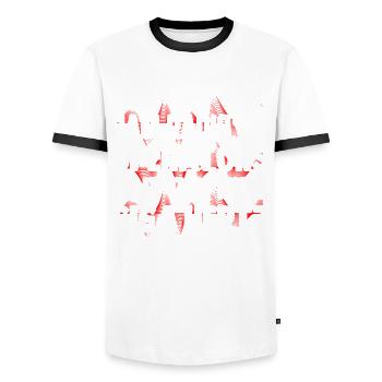 Ham radio operators do it till their giga hertz - Männer Kontrast-T-Shirt - Weiß/Schwarz - Vorne - AI Model Female 172 light (172cm) & AI Model Male 178 dark (178cm)