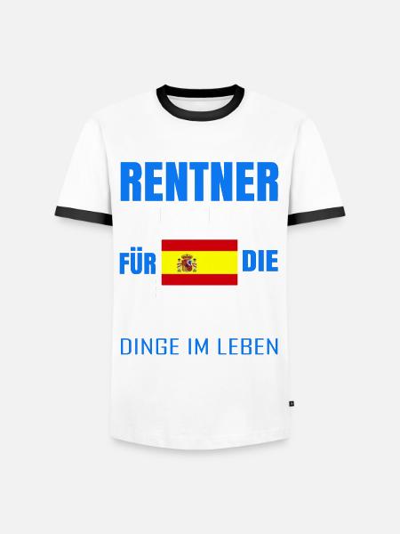 Rentner Rente Rentenbeginn Spanien - Männer Kontrast-T-Shirt - 