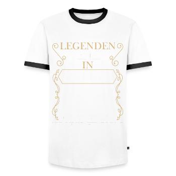 Rentner Rente Rentenbeginn Australien - Männer Kontrast-T-Shirt - Weiß/Schwarz - Vorne - AI Model Female 172 light (172cm) & AI Model Male 178 dark (178cm)