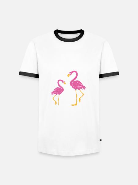 Flamingo Kita Kindergarten 2023 - Männer Kontrast-T-Shirt -