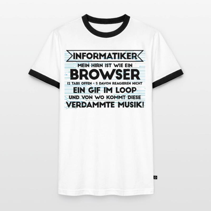 Informatiker Informatik Programmierer Nerd Geek Männer Kontrast-T-Shirt