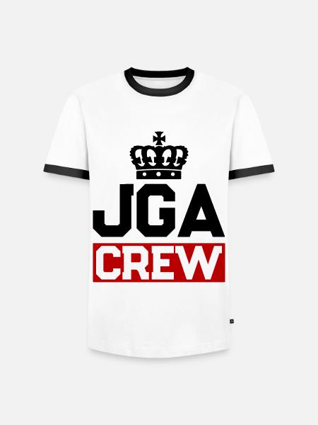 Junggesellenabschied Jga Crew - Männer Kontrast-T-Shirt - Weiß/Schwarz