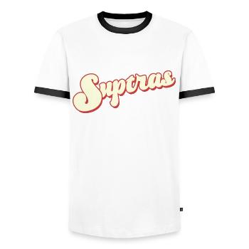 hooligan hools tribüne block 9a suptras ultras fan - Men's Ringer Shirt - white/black - Front - AI Model Female 172 light (172cm) & AI Model Male 178 dark (178cm)
