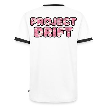 Car Tuning Motiv Project Drift Camo Rosa - Men's Ringer Shirt - white/black - Back - AI Model Male 178 dark (178cm)