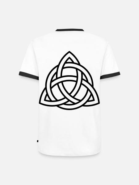 Celtic knot | Gift idea | Symbol - Men's Ringer Shirt - white/black