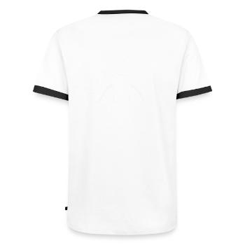 Kerguelen islands - Men's Ringer Shirt - white/black - Back - AI Model Male 178 dark (178cm)