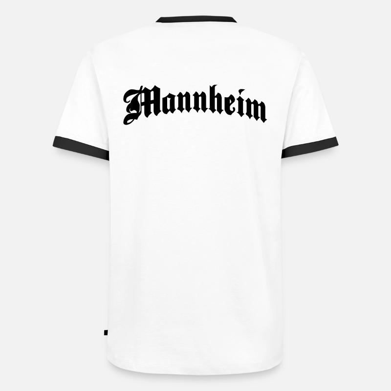 mandick - Männer Kontrast-T-Shirt - Weiß/Schwarz