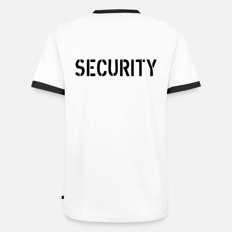 Security - Men's Ringer Shirt - white/black