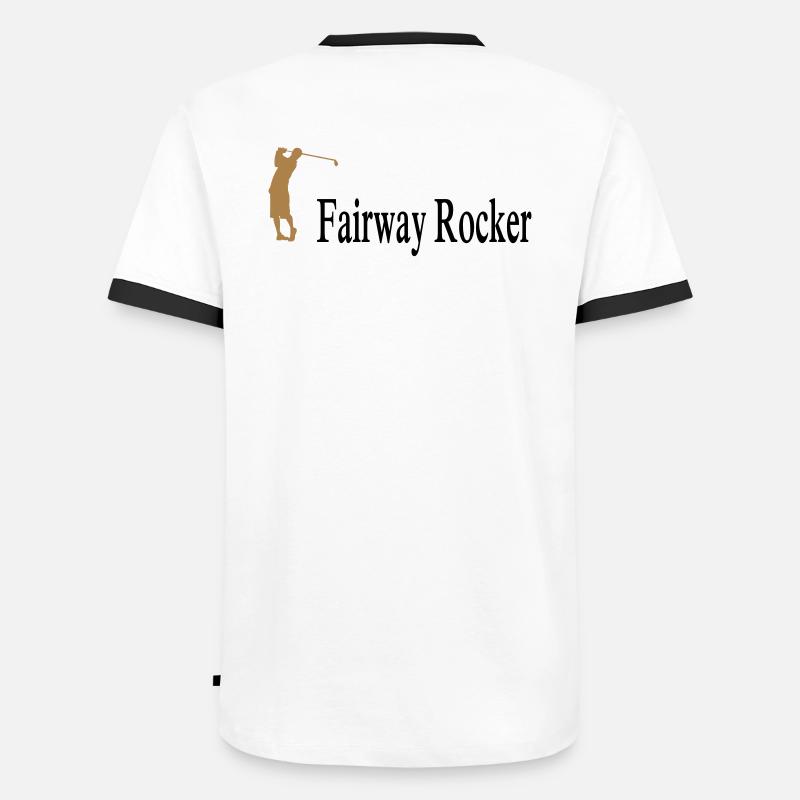 golf - Men's Ringer Shirt - white/black