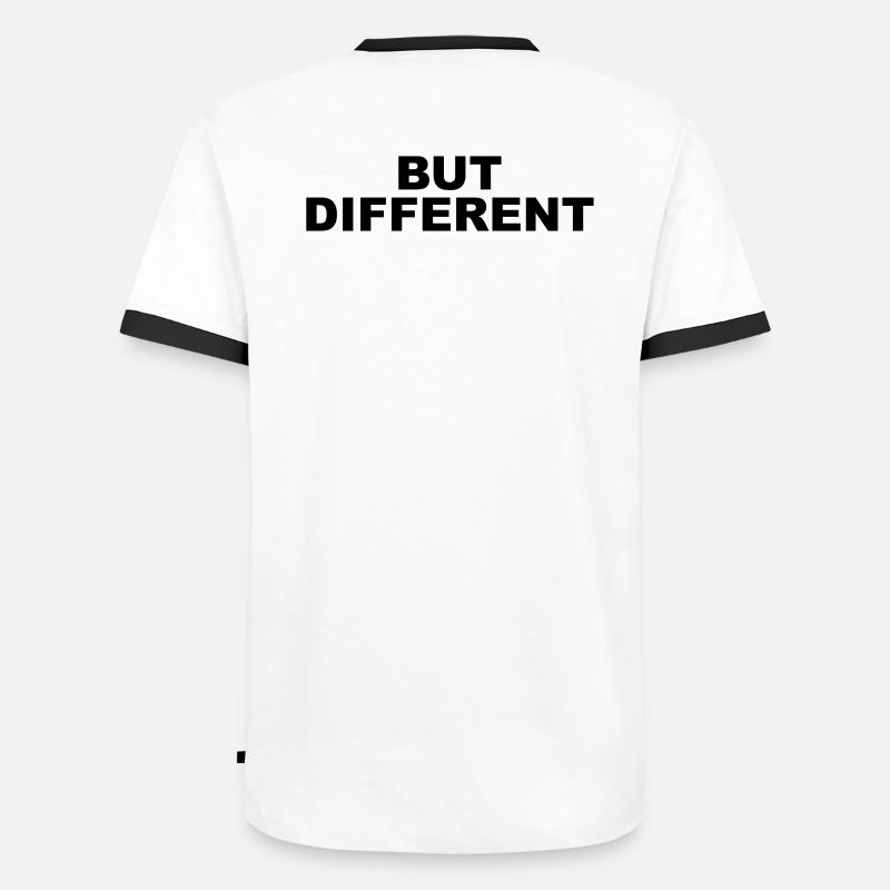 SAME SAME but different - Männer Kontrast-T-Shirt - Weiß/Schwarz