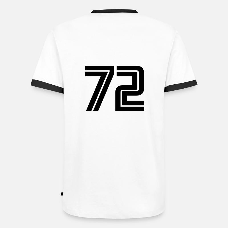 72 - Men's Ringer Shirt - white/black