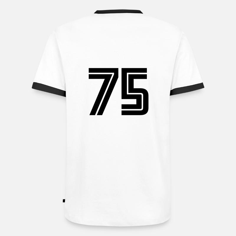 75 - Men's Ringer Shirt - white/black