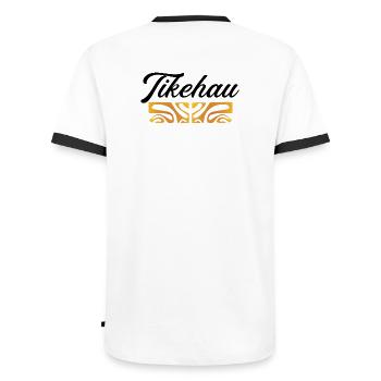 TIKEHAU - T-shirt contrasté Homme - blanc/noir - Dos - AI Model Male 178 dark (178cm)